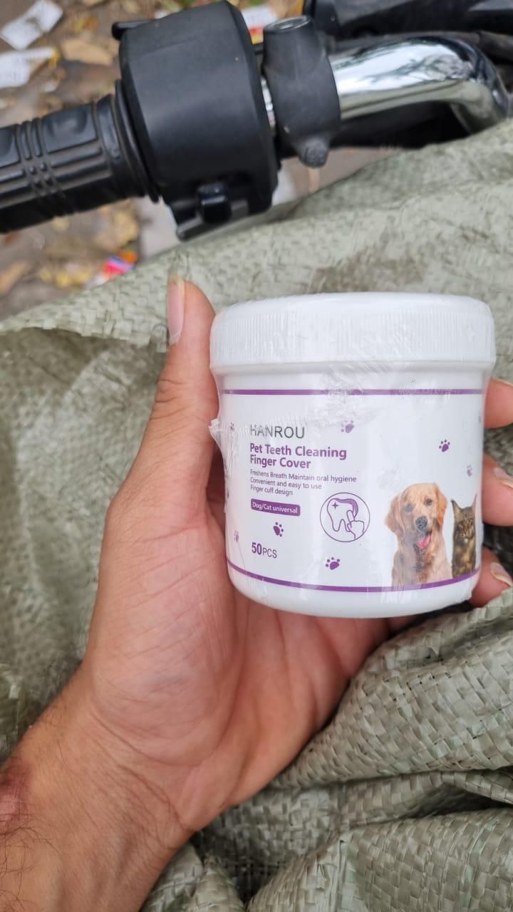Disposable Dental Finger Wipes For Pets